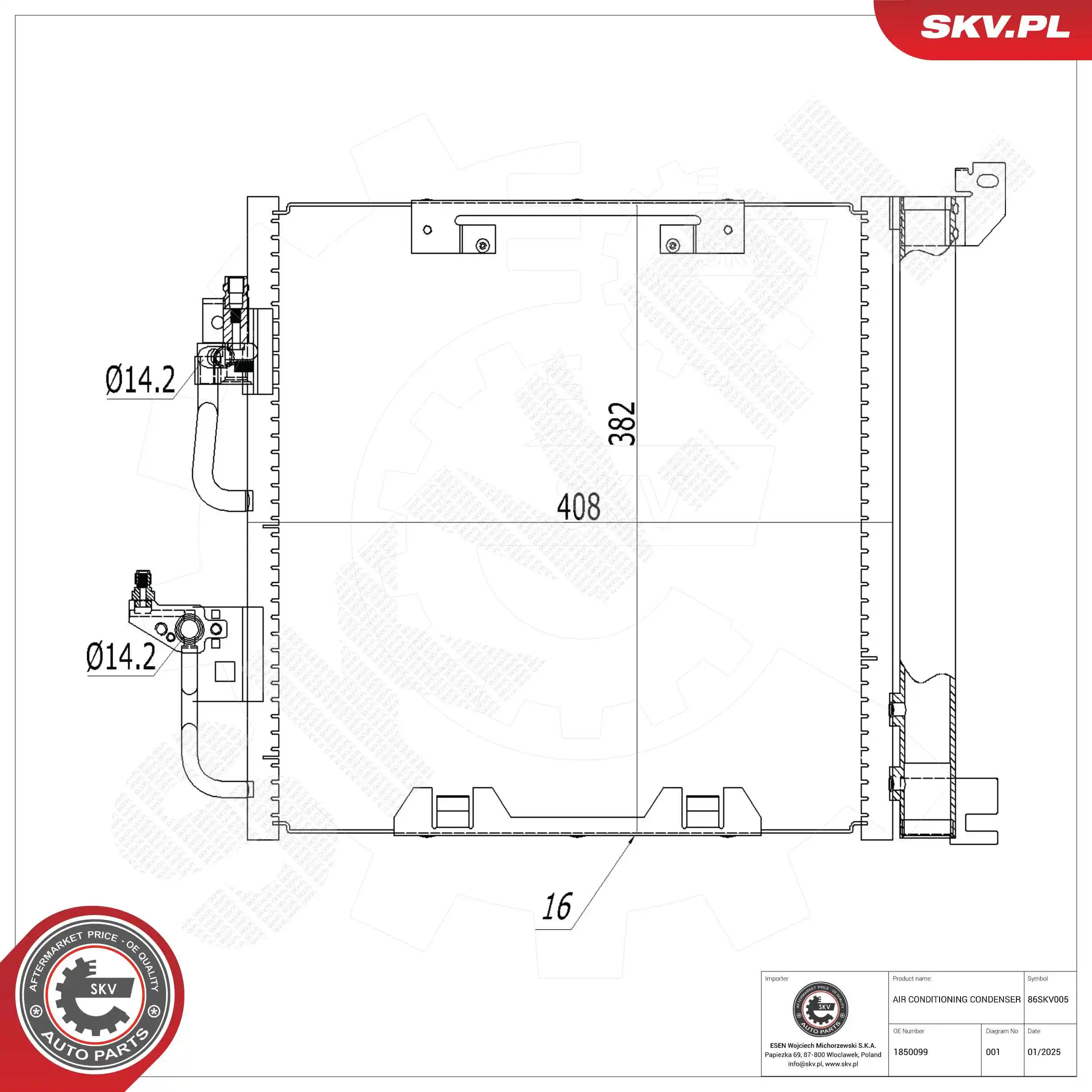 Condenser, air conditioning